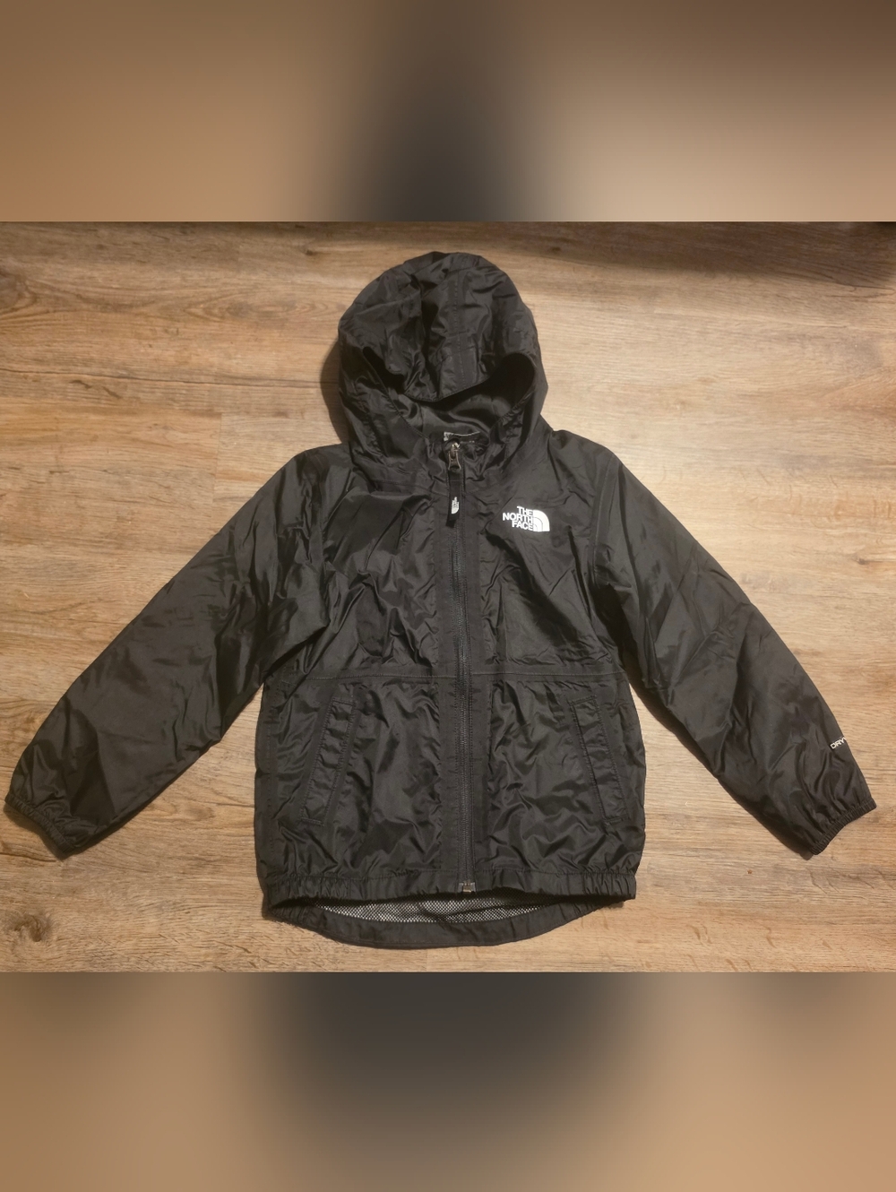 The North Face Kids' Black Hooded Windbreaker Jacket